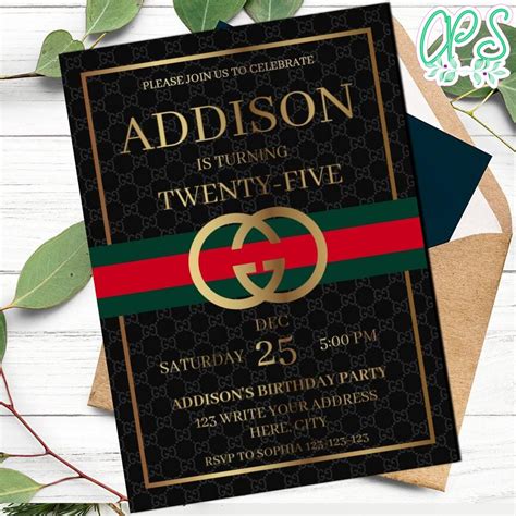 gucci invitation template|free printable Gucci logo.